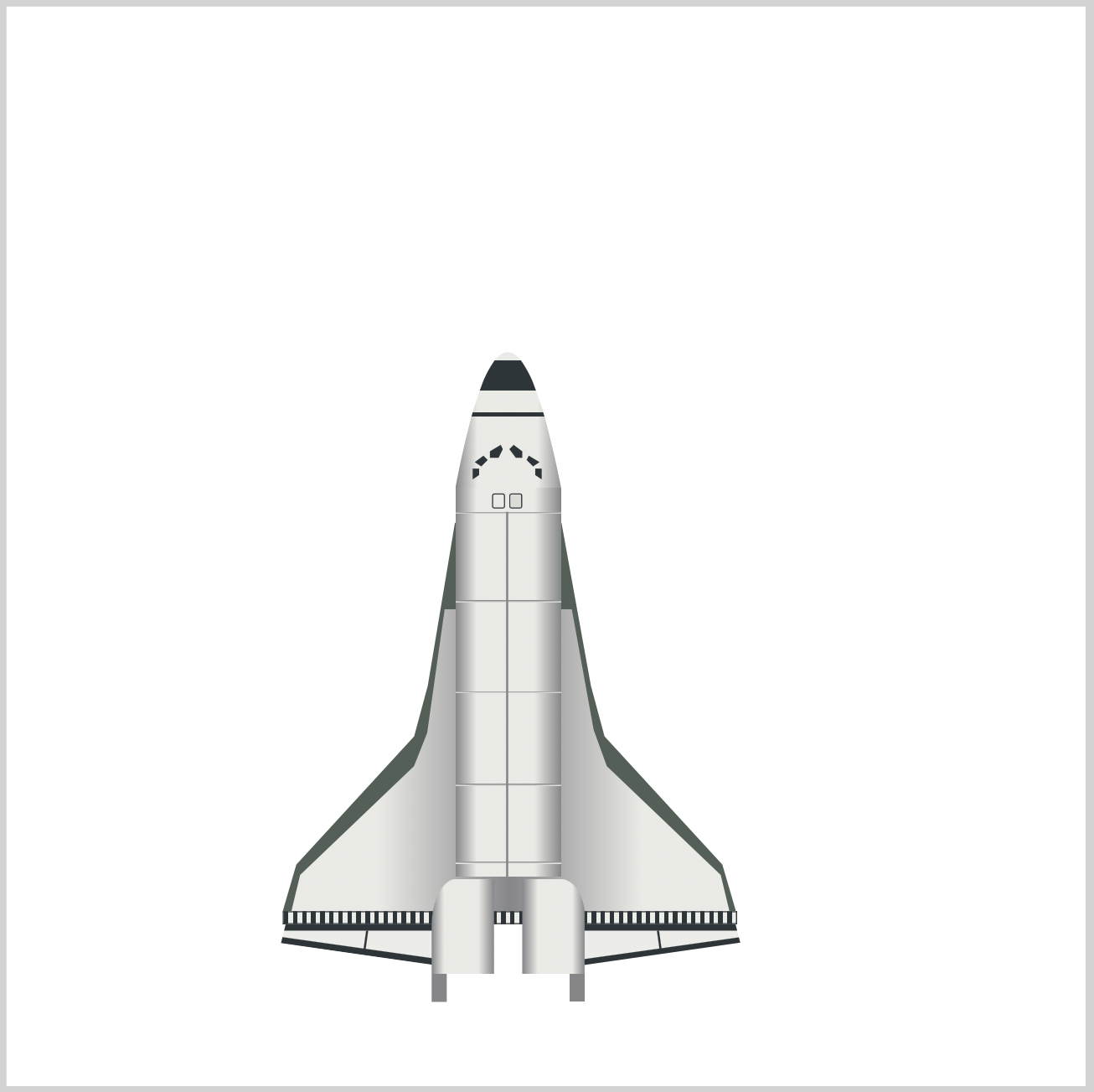 CSS Art – How to Make a Space Shuttle – Orbiter