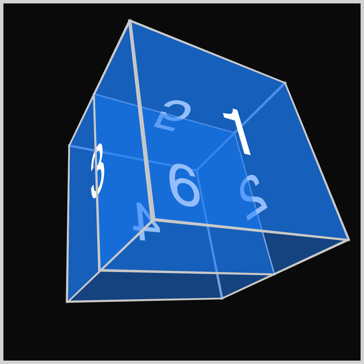 CSS 3D Cube - Top 5 Face