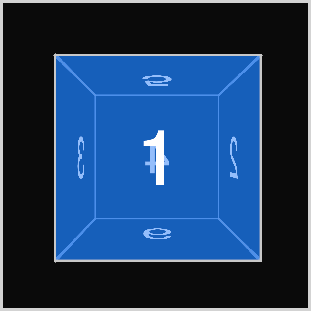 CSS 3D Cube - Example 1 - No Rotation