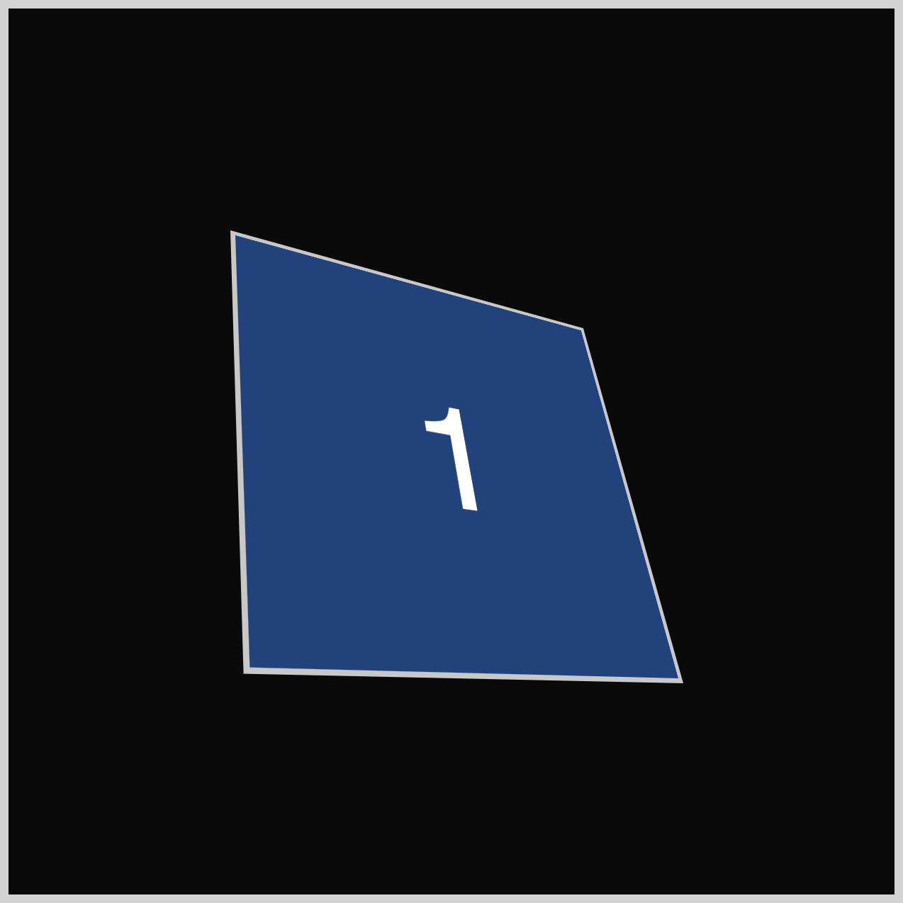 CSS 3D Cube - Example 1 Angled