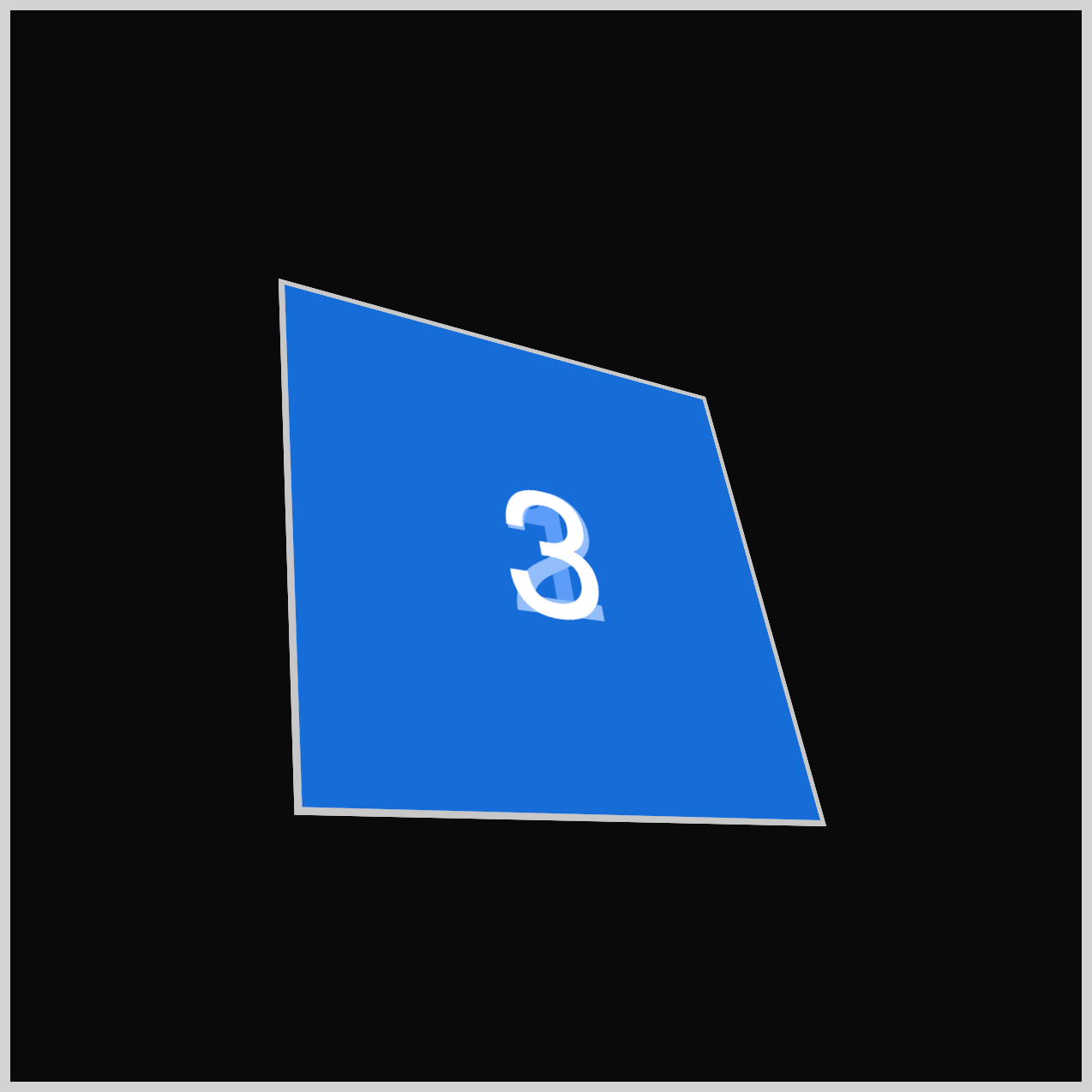 CSS 3D Cube - Face 1 to 3