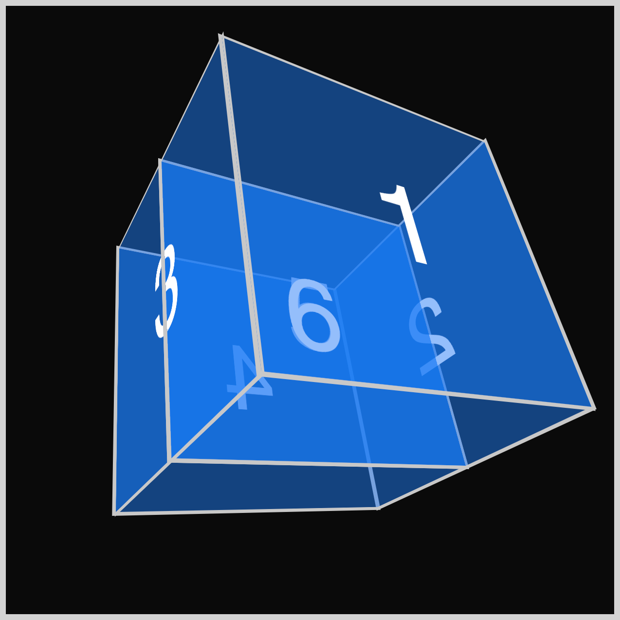 CSS 3D Cube - Back 4 Face