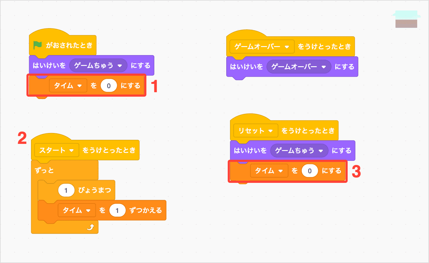 2-17 タイムをはかるためのスクリプト