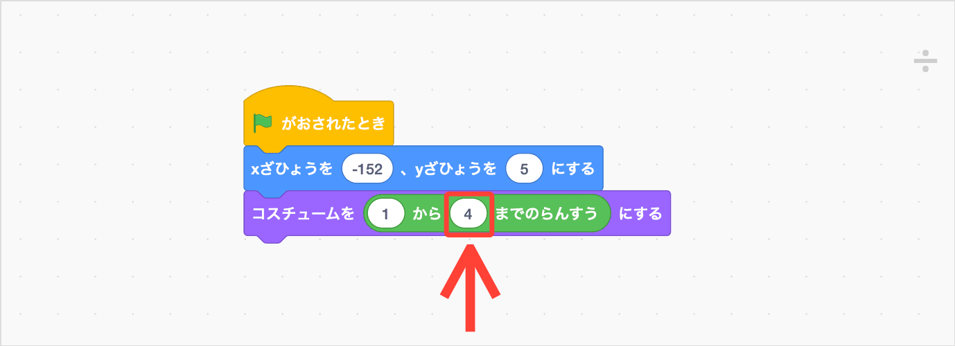 えんざんしをランダムにひょうじする