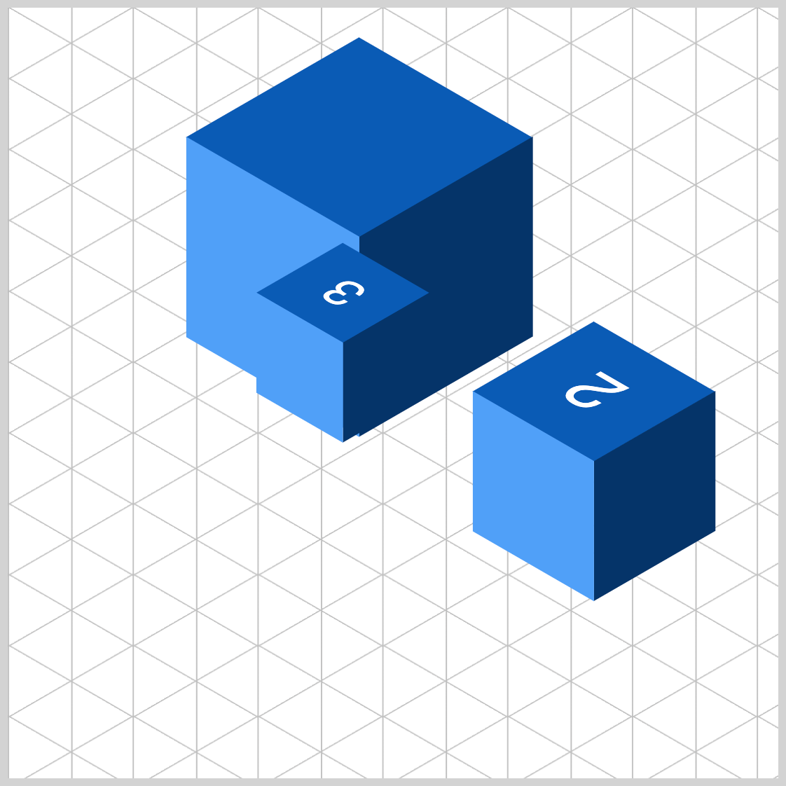 Cube 3 - Scale to 50%